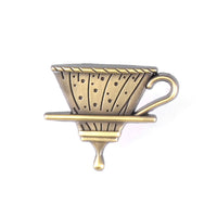 Coffee Brooch