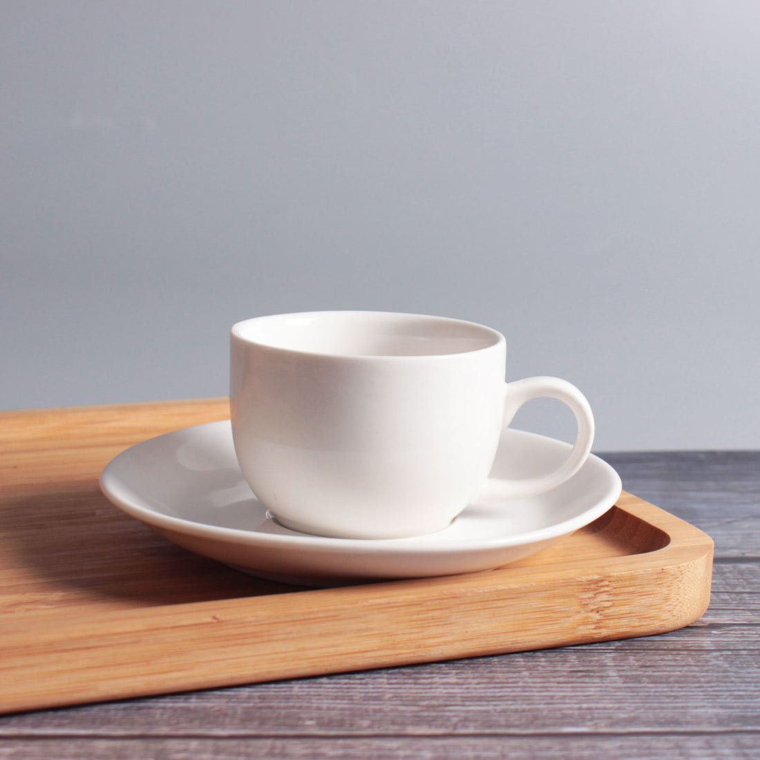Plain Espresso Cup & Saucer